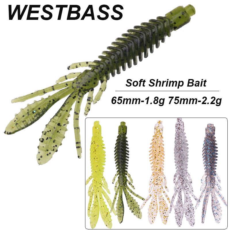 Fishing Equipment Deals - ワイストバス-釣り用のソフトシリコンベイトのセット,魚を捕まえるためのルアーのパック,シリコンワームベイト,1.8g-2.2g,5個