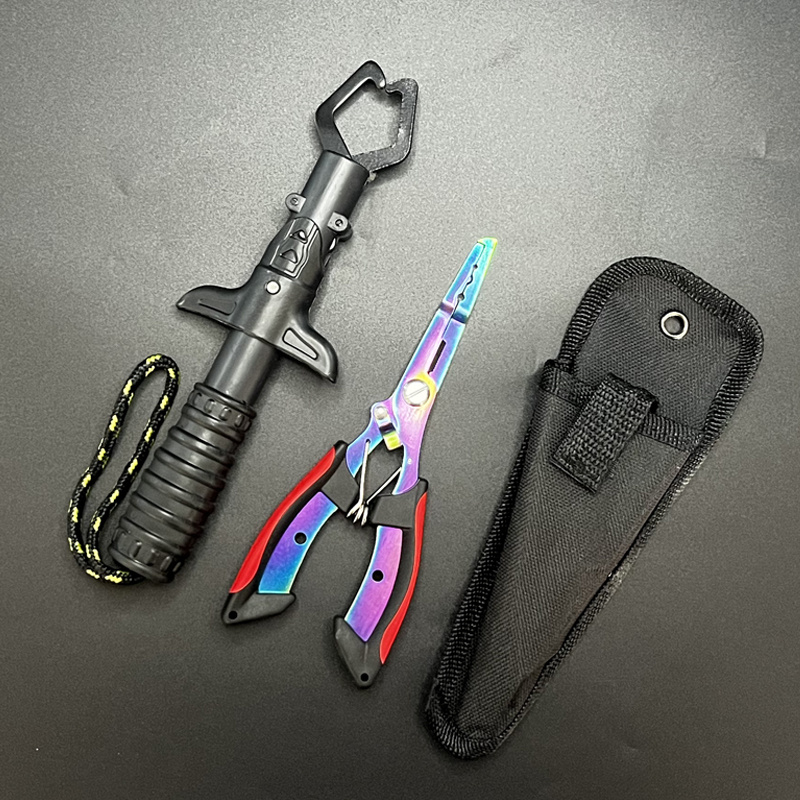 Fishing Equipment Price - 釣り用プライヤーとグリッパーセット、魚の口掴み器、釣り用プライヤー、フックリムーバー、アイスフィッシング用スプリットリングプライヤー付き