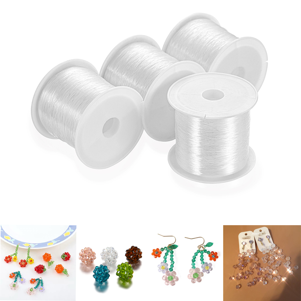 Fishing Equipment Deals - 1PC 0.2-1 ミリメートル釣り糸ビーズワイヤークリア非ストレッチナイロンストリングビーズコード糸ジュエリーメイキング用品卸売