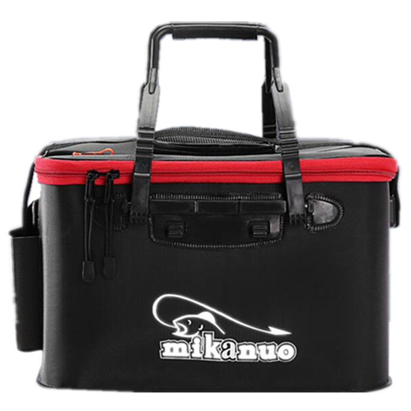 Fishing Equipment Tackle - 折りたたみ式厚手耐摩耗性EVA釣りバケツ活魚タンク酸素ポンプ付き屋外スポーツ釣りタックルボックス機器