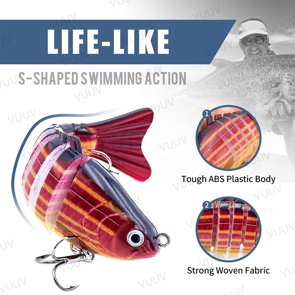 10個入り マルチジョイントスイムベイトフィッシングルアー  - Fishing Equipment Kit のレビューと価格