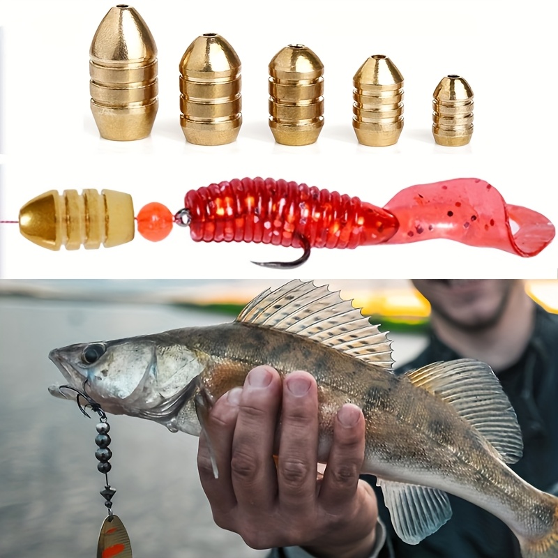 卸売50個入りゴールデンカッパーシンカー鯉釣り用バックジグヘ - Fishing Equipment Deals のレビューと価格