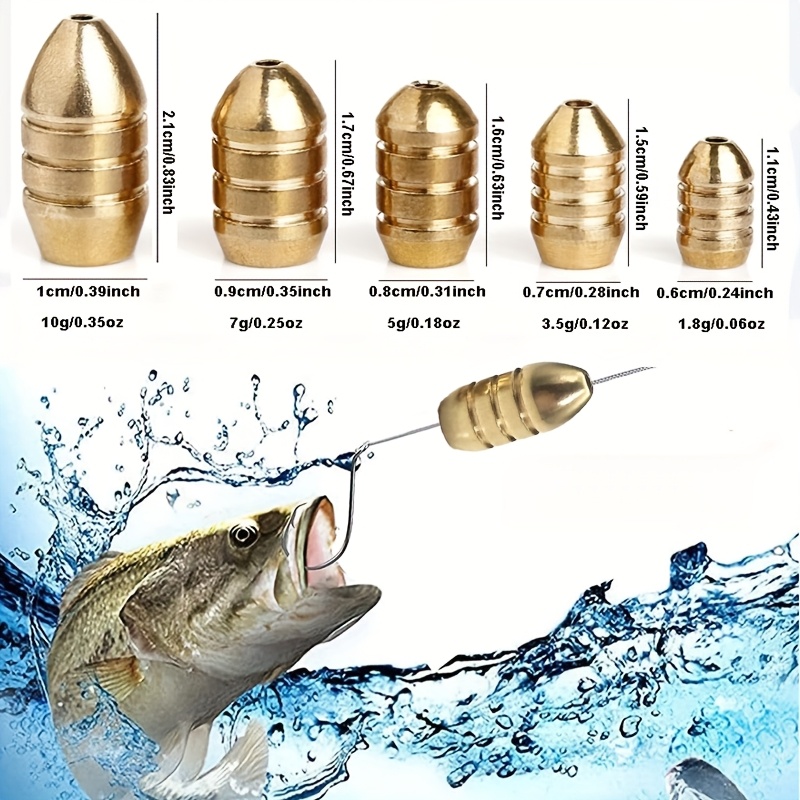 卸売50個入りゴールデンカッパーシンカー鯉釣り用バックジグヘ - Fishing Equipment Deals のレビューと価格