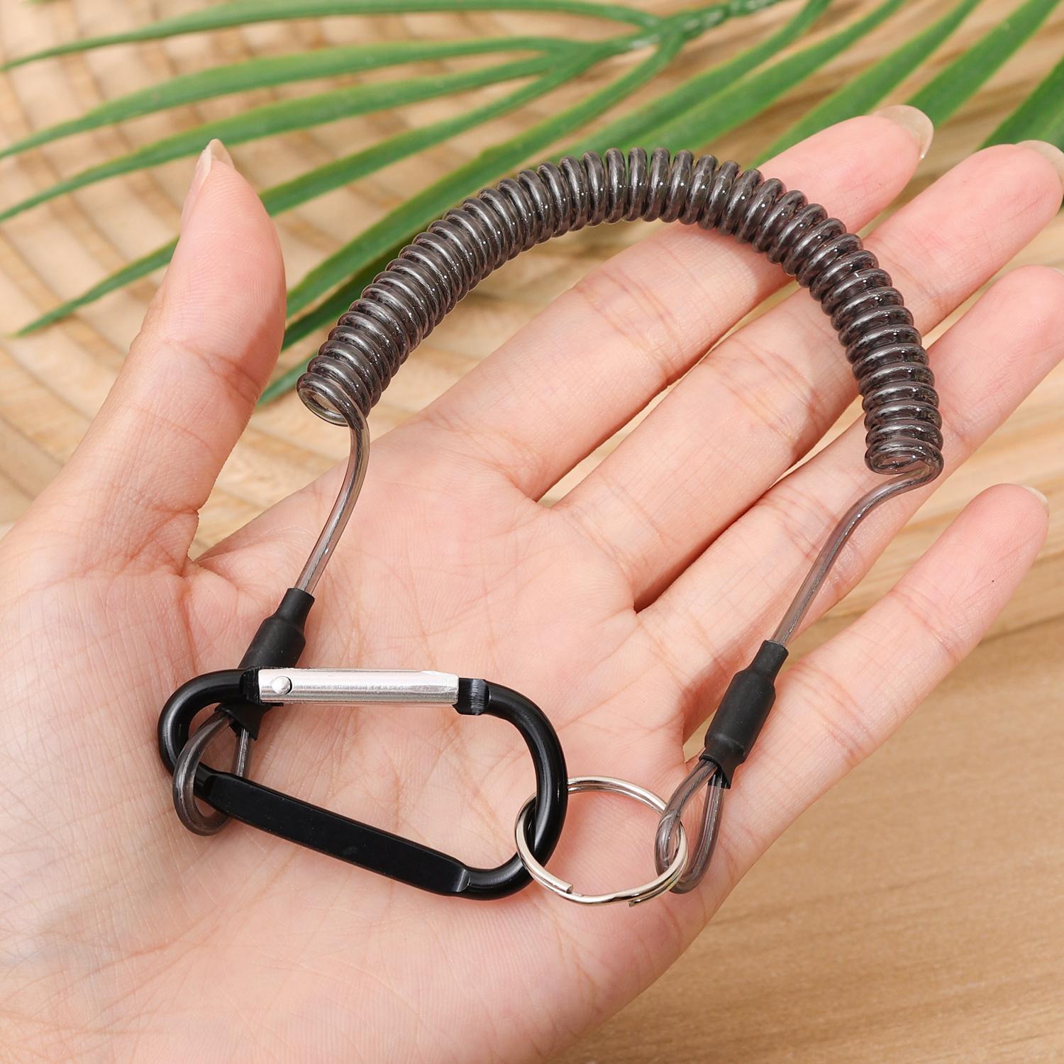 10/1 個格納式キーホルダー紛失防止ロープキーリングカラビ - Fishing Pliers のレビューと価格