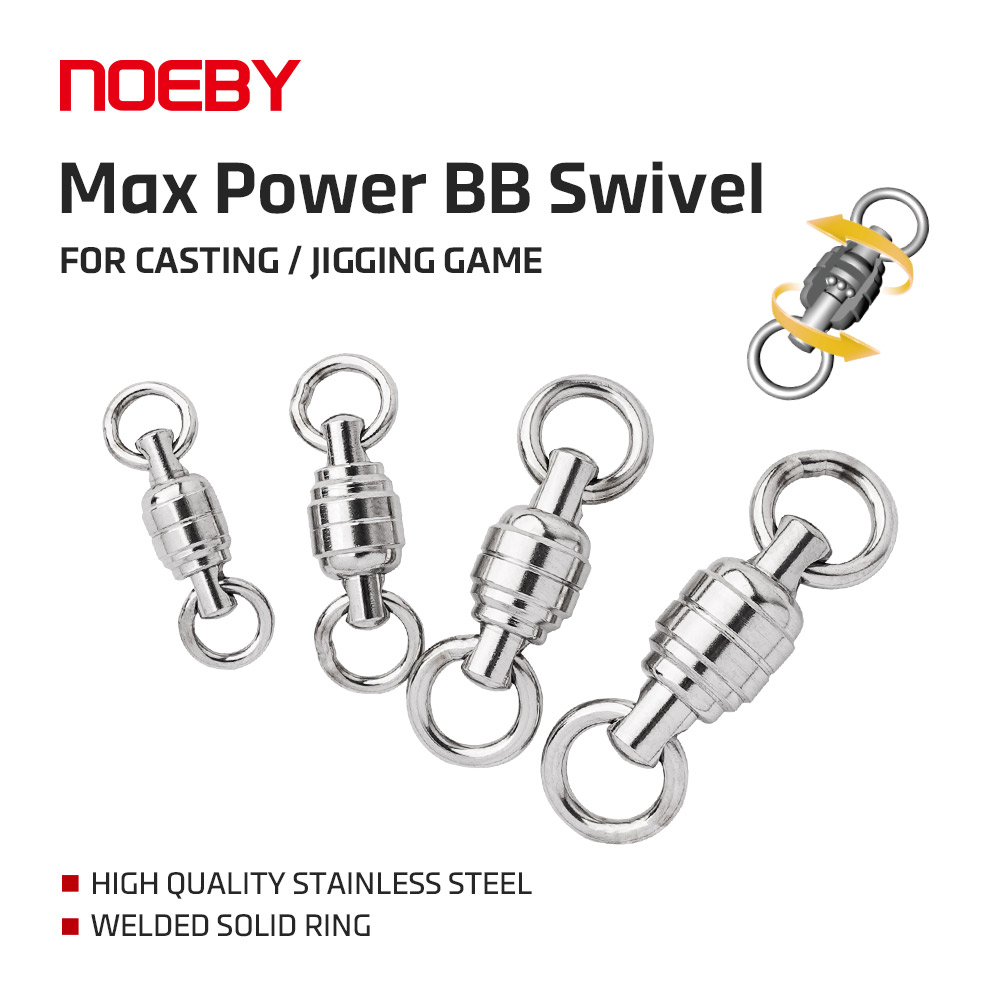 NOEBY Max Power BBスイベル 高品質ステンレ - Fishing Equipment On Sale のレビューと価格