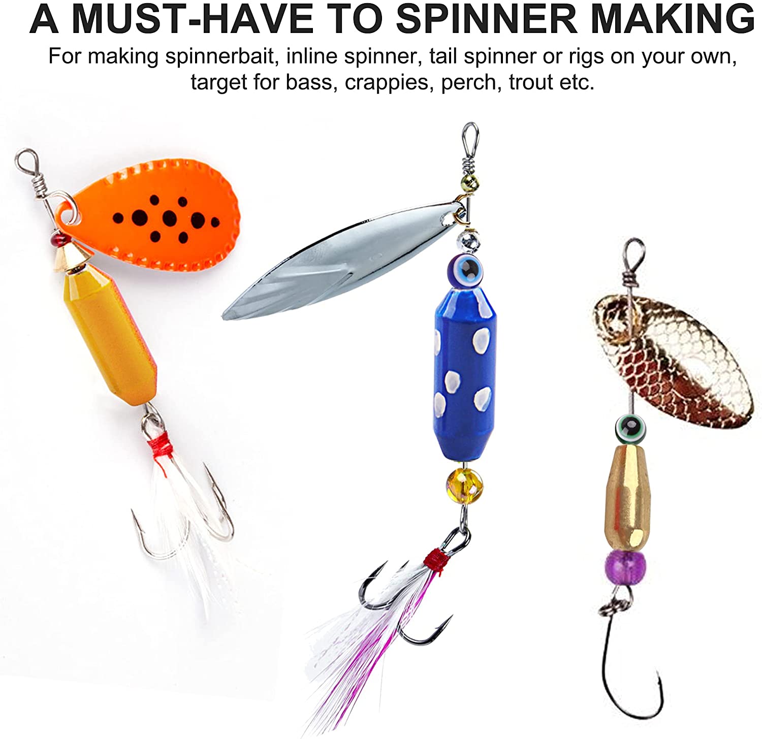 日曜大工の真ちゅう製ルアー,釣り用ウェイト,スピナーベイト用 - Fishing Equipment Tackle のレビューと価格
