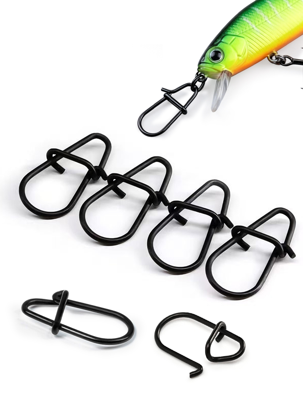GOBAIT 100個入り ブラック ステンレススチール製  - Fishing Equipment Tackle のレビューと価格