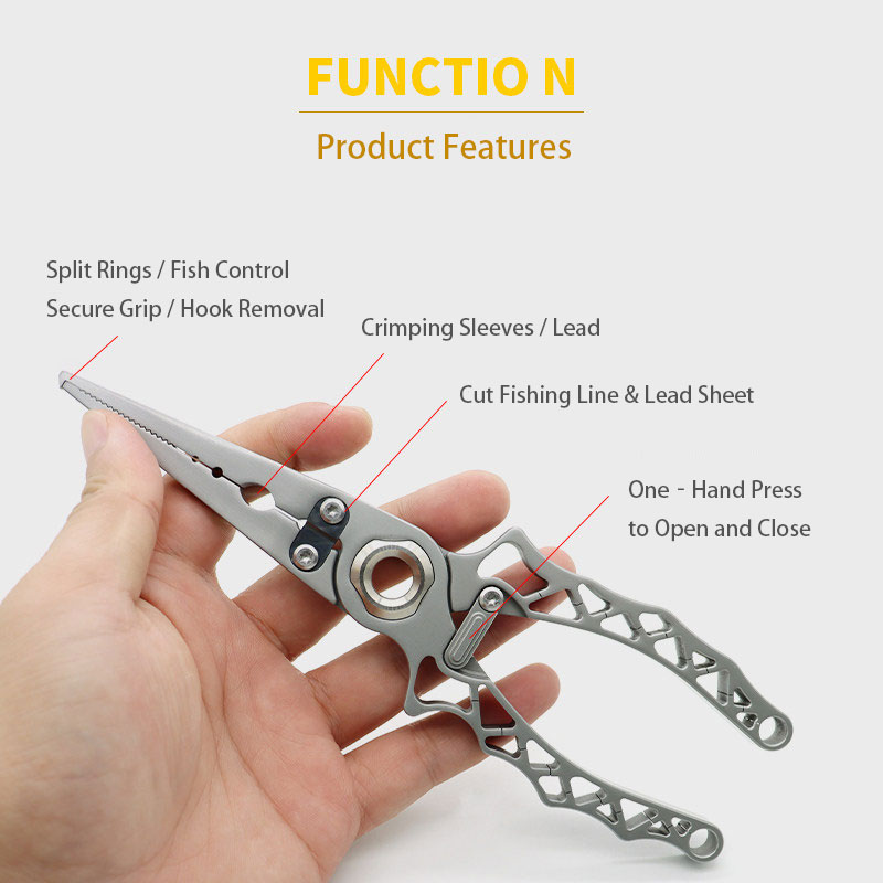 ポータブルステンレス鋼釣り用プライヤー多機能PEラインはさみ - Fishing Pliers のレビューと価格