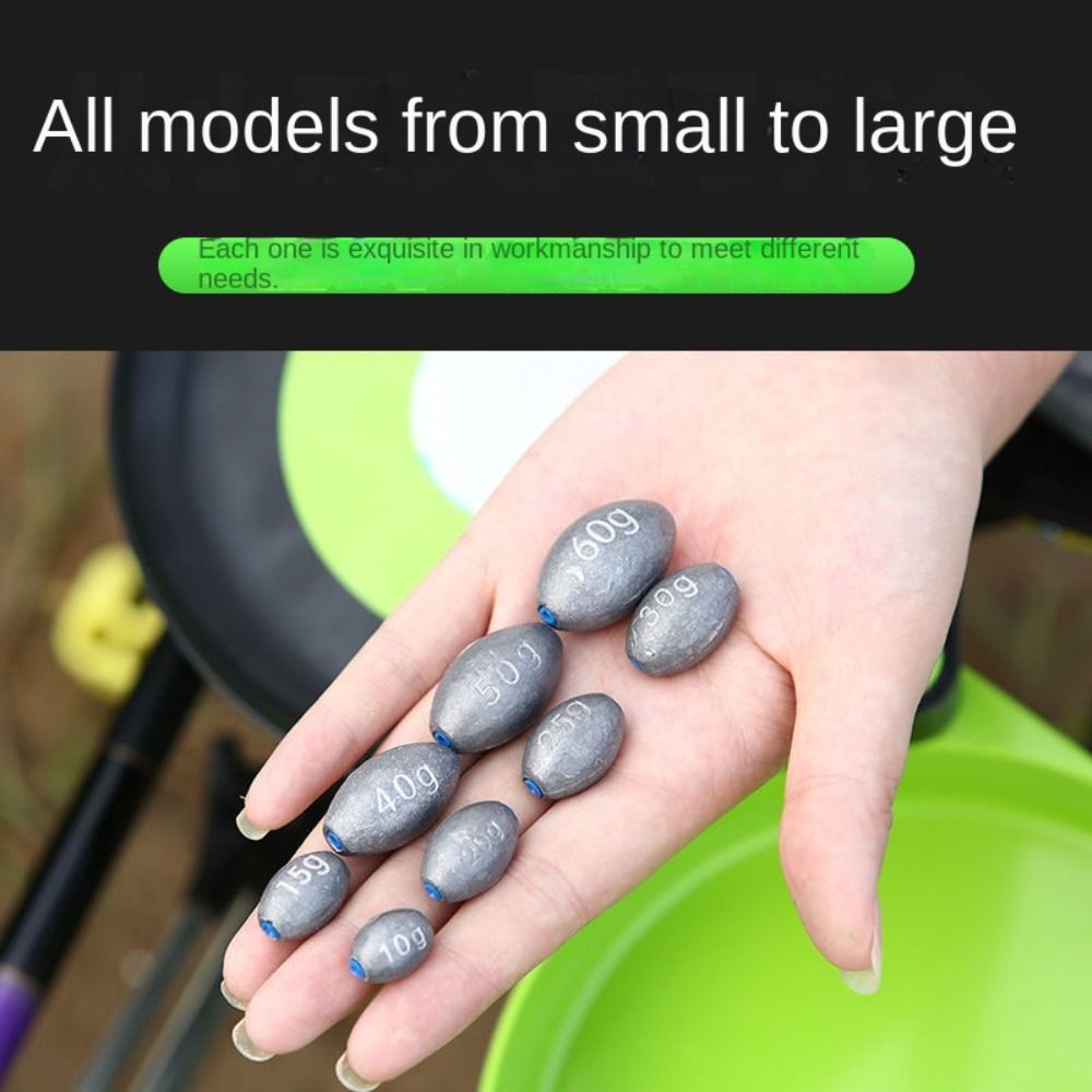 プラスチックプラグ付きオリーブ型釣りリード、中空ルアー重量、 - Fishing Equipment Tackle のレビューと価格