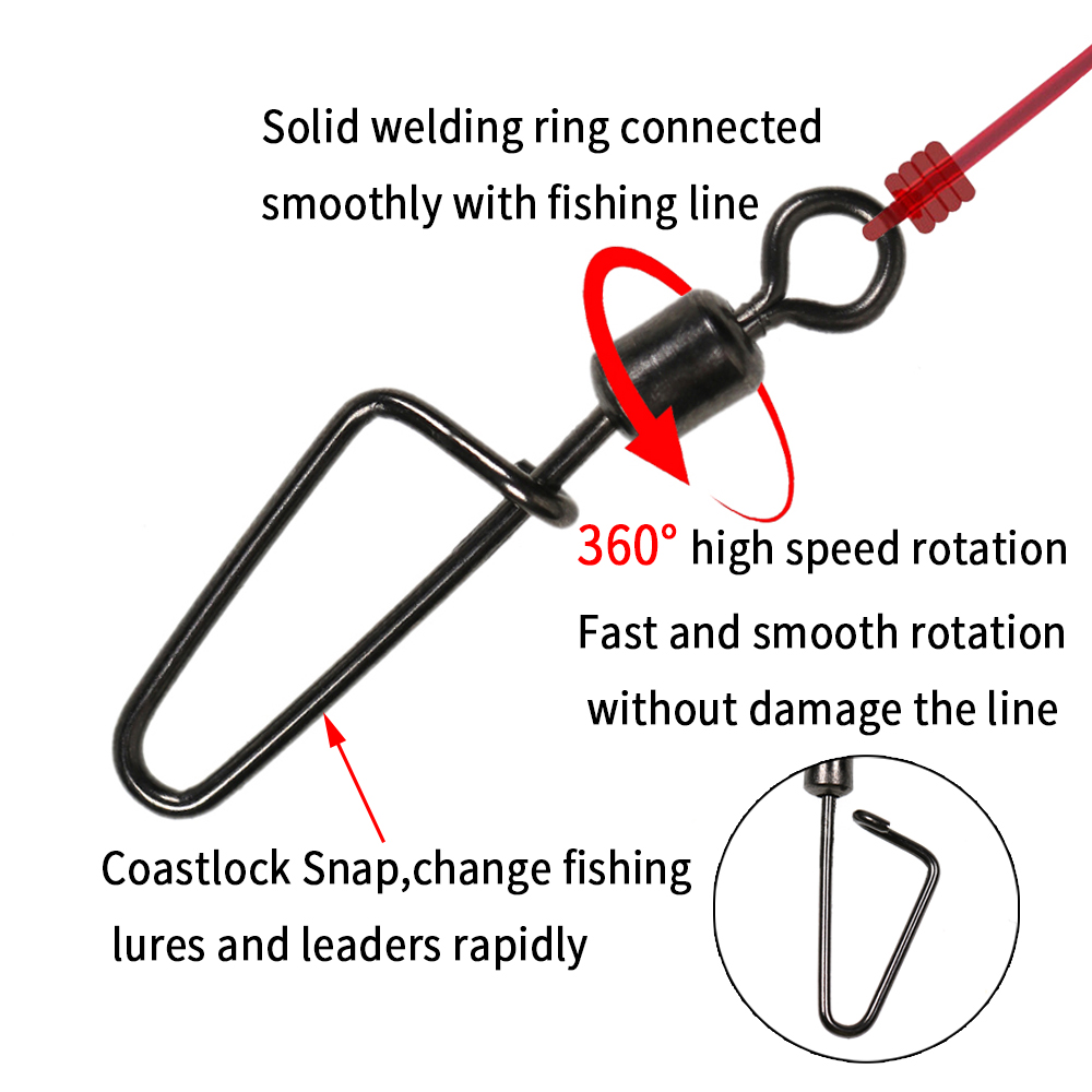 20個 # 12 -1/0 ローリングスイベルスイングコース - Fishing Equipment Tackle のレビューと価格