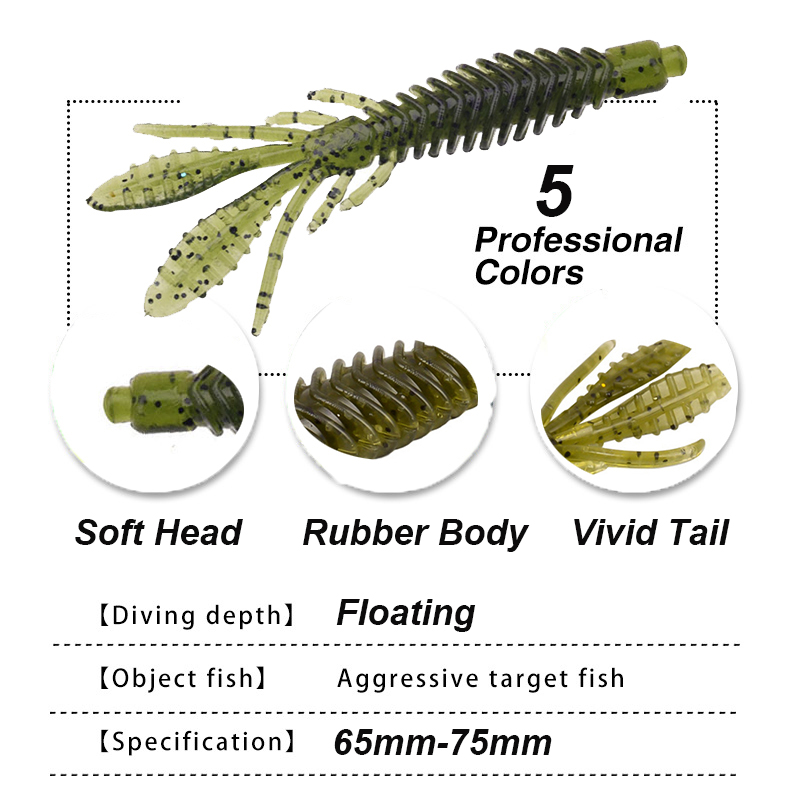ワイストバス-釣り用のソフトシリコンベイトのセット,魚を捕ま - Fishing Equipment Deals のレビューと価格