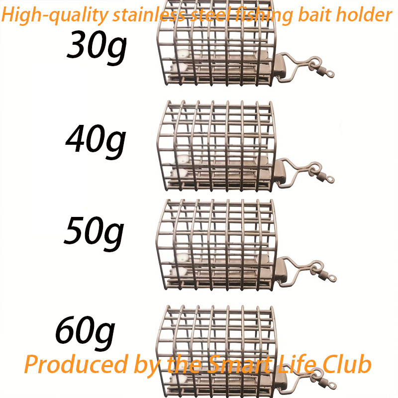 新しい釣り餌ケージ、30G/40G/50G/60Gの正方形釣 - Fishing Equipment Bait のレビューと価格