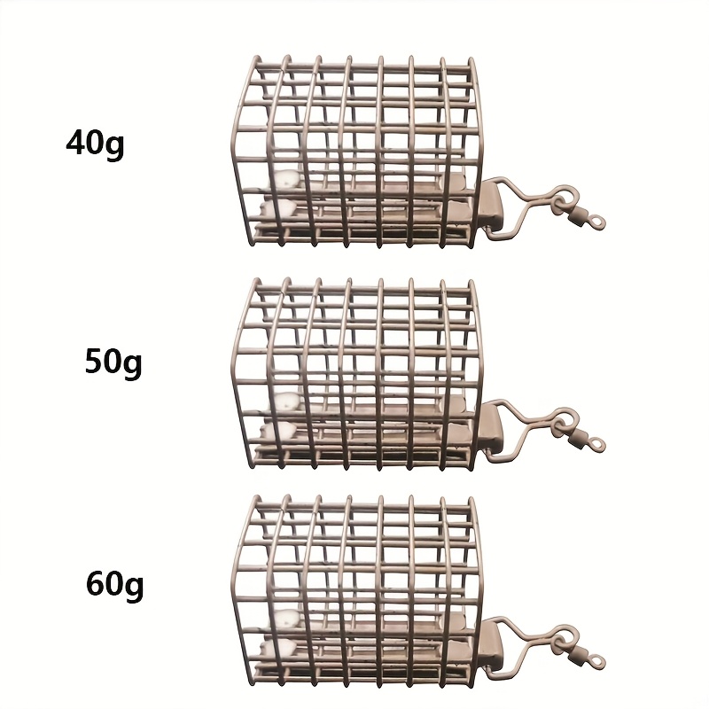 新しい釣り餌ケージ、30G/40G/50G/60Gの正方形釣 - Fishing Equipment Bait のレビューと価格