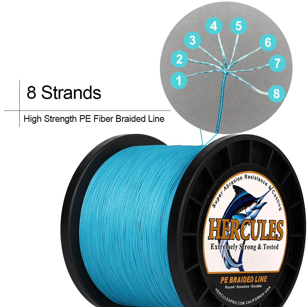 ヘラクレス 8 ストランド編組 10-150LB 釣り糸 3 - Fishing Equipment Bundle のレビューと価格