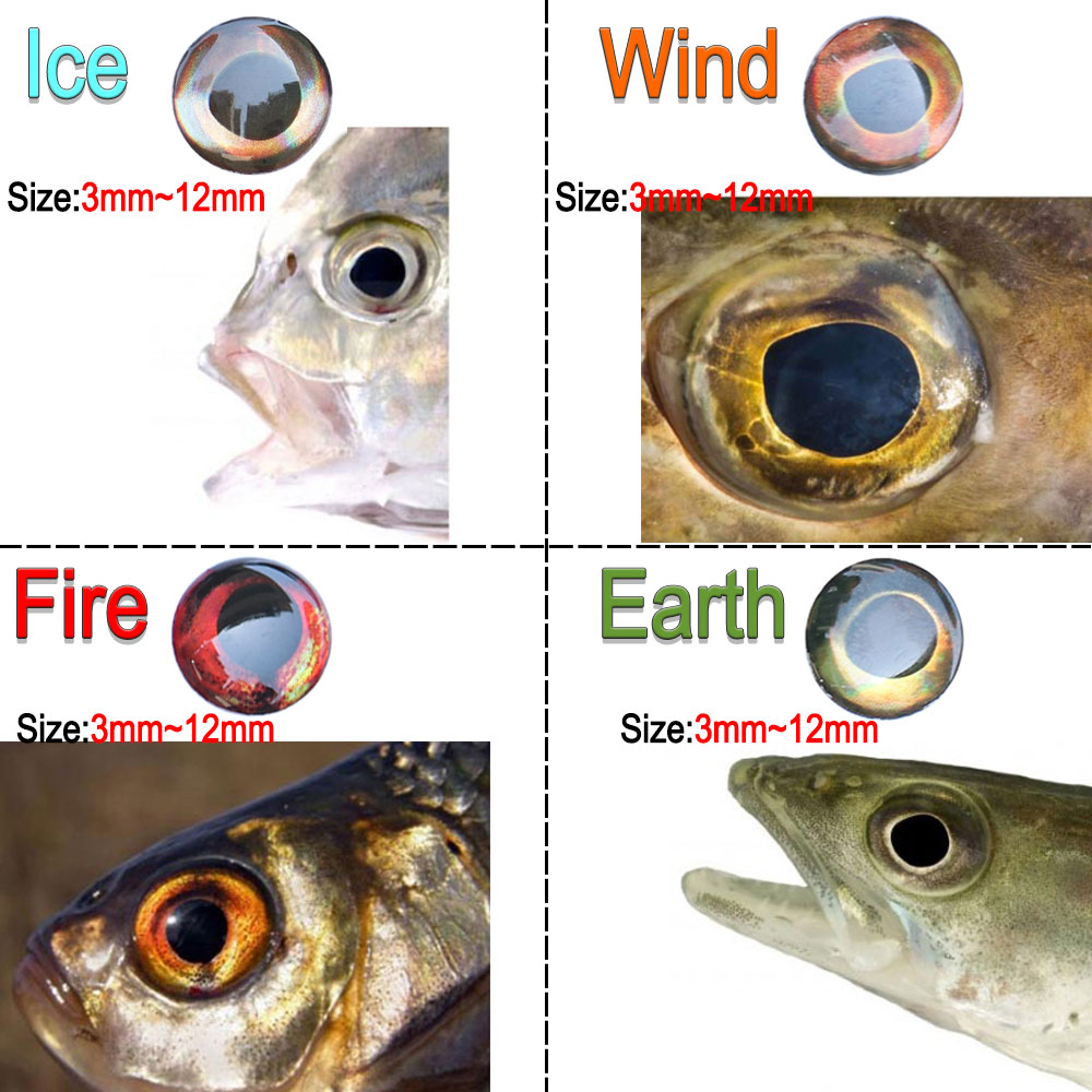 ICERIO 100 個ホログラフィック 3D 4D 魚の目 - Fishing Equipment Deals のレビューと価格