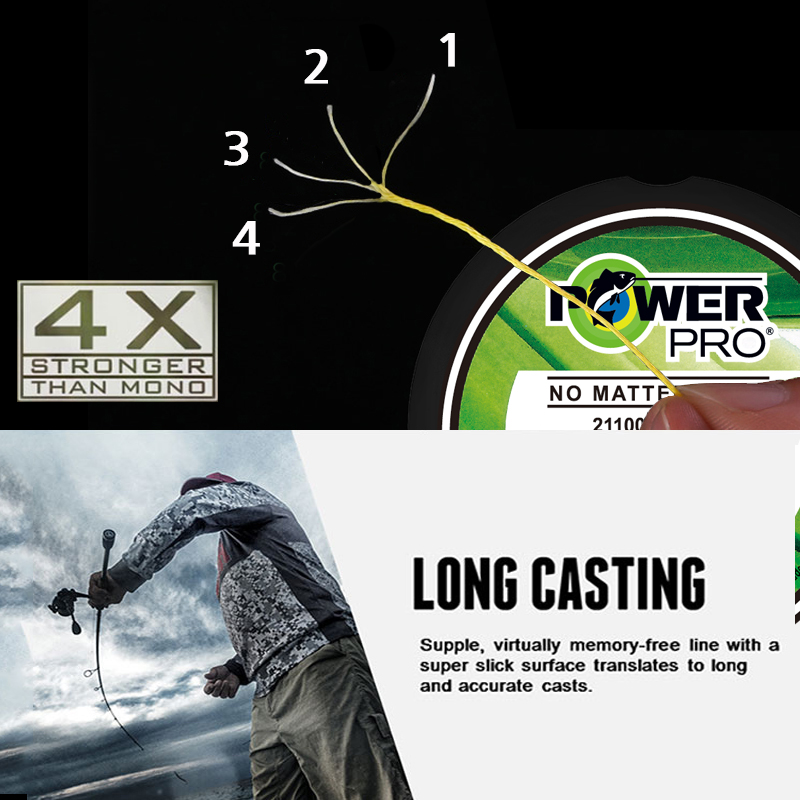 オリジナル POWER PRO SSV2 8 ストランド 3 - Fishing Equipment Bundle のレビューと価格