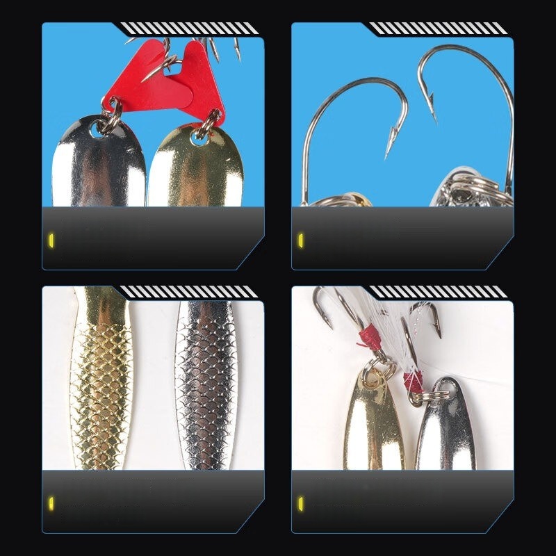 釣り用ルアーキット 16個セット トローリングジギングルアー - Fishing Equipment Kit のレビューと価格