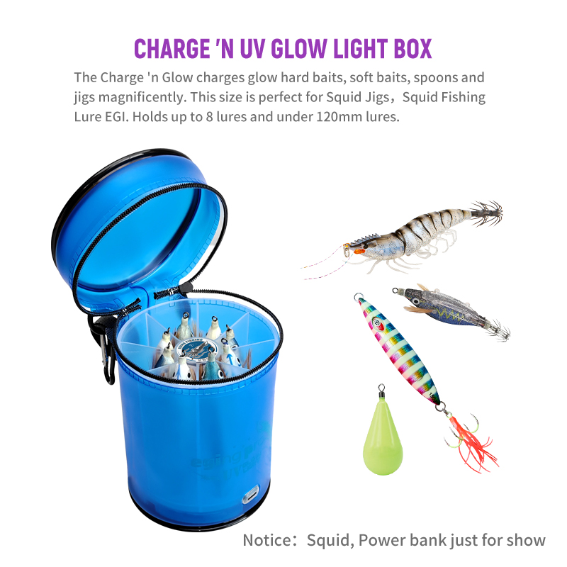 新しい釣りバッグルアー UV グローライトフィルライトツール - Fishing Equipment Bait のレビューと価格