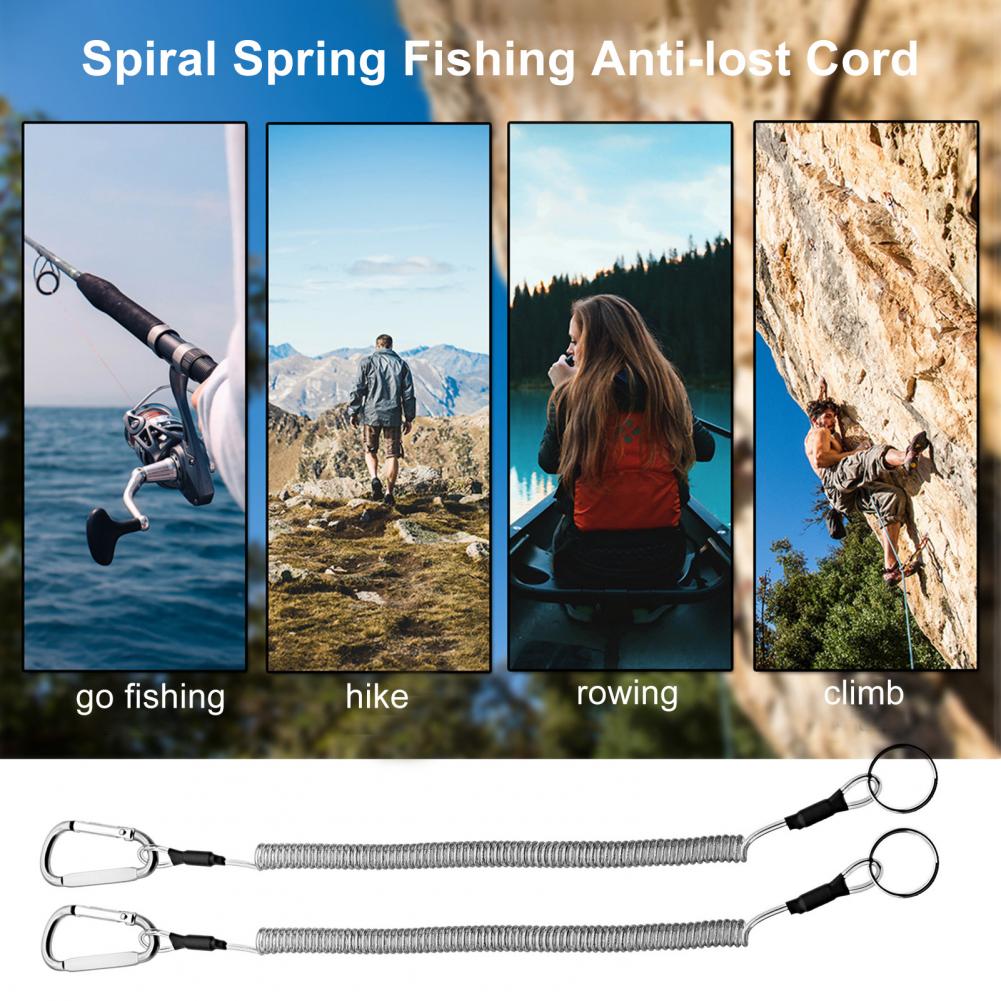 紛失防止ロープ キーリング付き格納式 カラビナ付き 盗難防止 - Fishing Pliers のレビューと価格