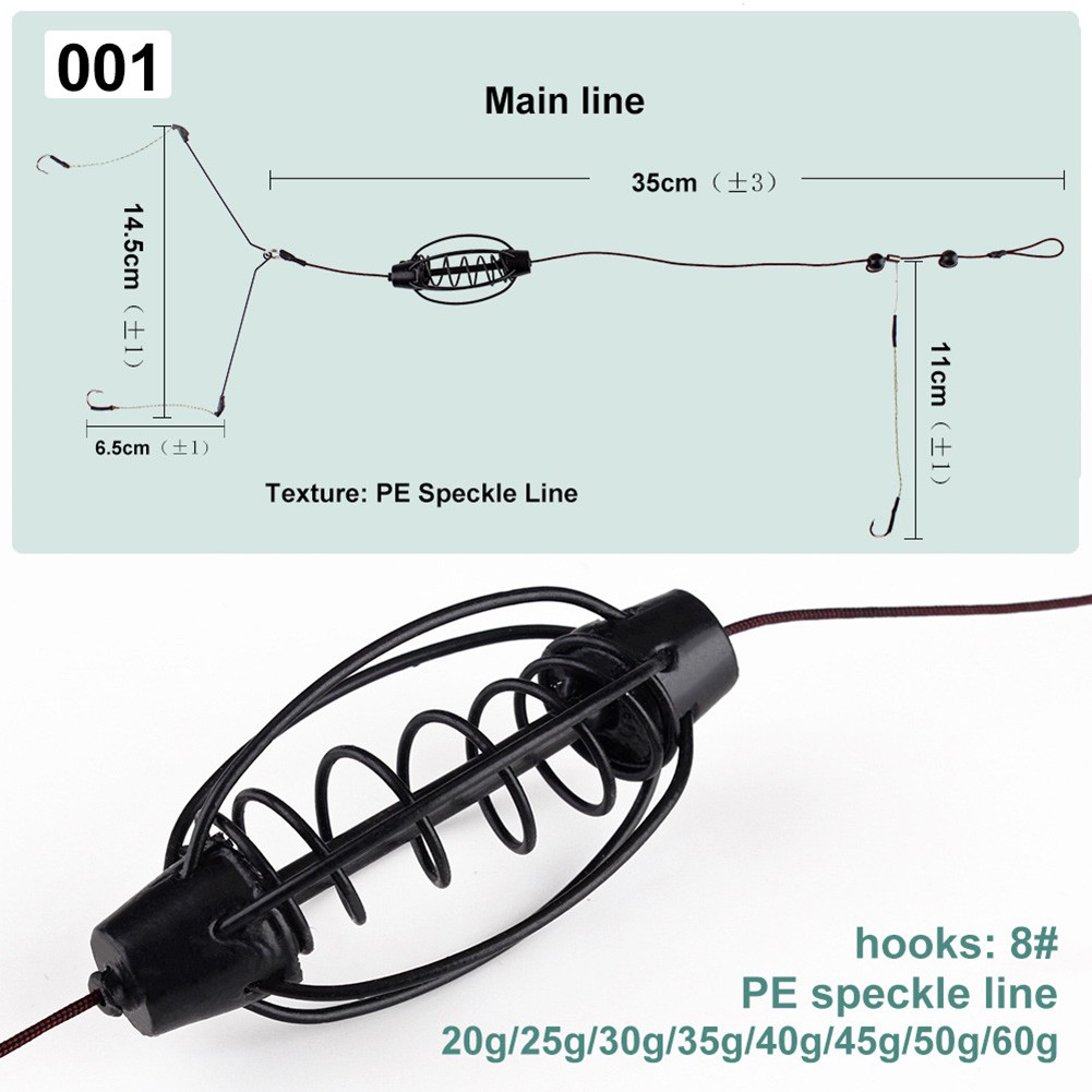 1 個鯉釣りフィーダーヨーロッパ鯉釣りケージフックリグセット - Fishing Equipment Bait のレビューと価格