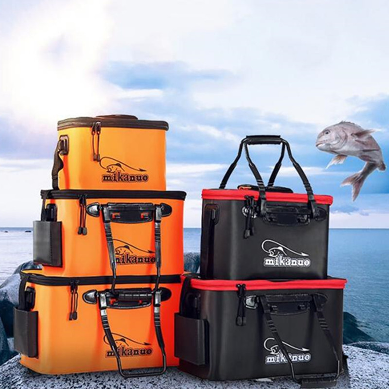 折りたたみ式厚手耐摩耗性EVA釣りバケツ活魚タンク酸素ポンプ - Fishing Equipment Tackle のレビューと価格